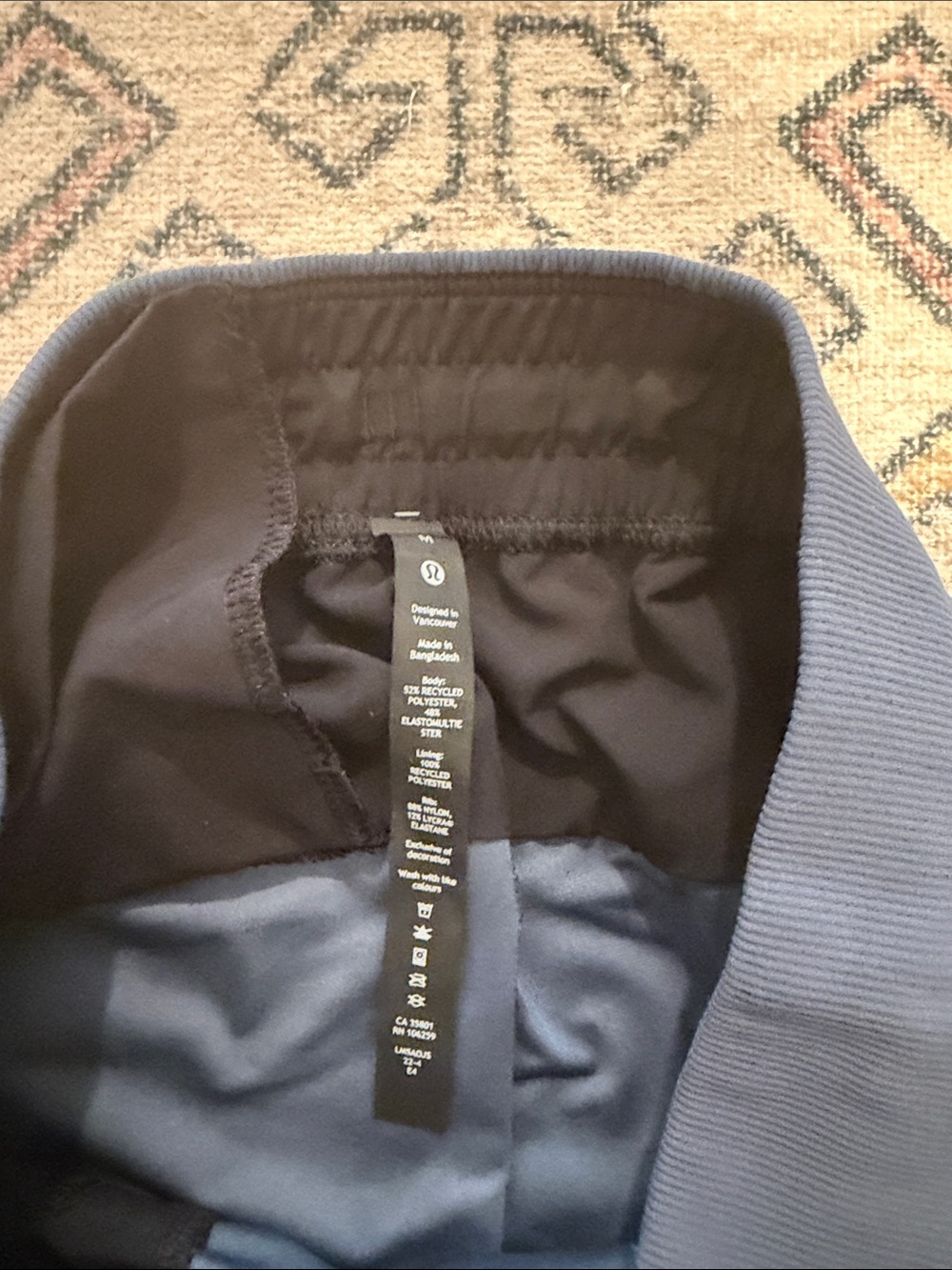 Lululemon Men's Dark Blue Tall Warpstreme Joggers with Elastic Waist - Picture 3 of 7